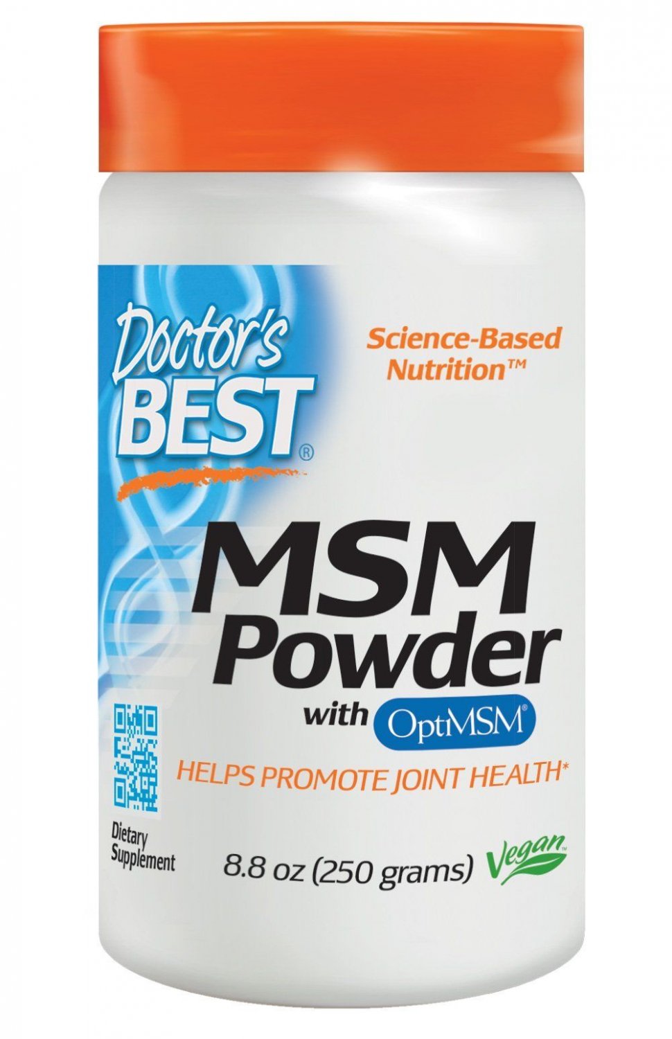 Doctor's Best MSM Powder with OptiMSM Non-GMO Vegan Gluten Free Soy Free 250 ...