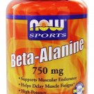 Beta-Alanine 750mg 120 Capsules NOW Foods