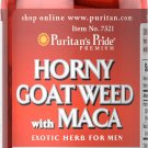 Puritan's Pride Horny Goat Weed with Maca 500 mg / 75 mg - 60 Capsules