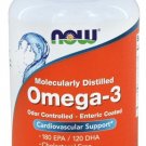Omega-3 180 EPA/120 DHA 180 Softgels Now Foods