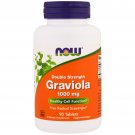 NOW Foods - Graviola Double Strength 1000 mg. - 90 Tablets