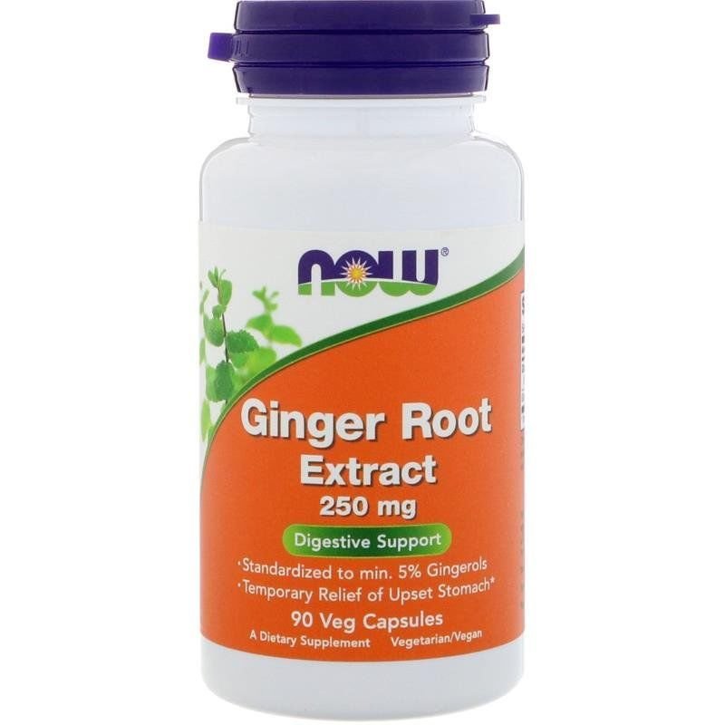 Ginger Root Extract 250mg 90 VCAPS By Now Foods
