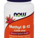 Methyl B-12 with Folic Acid 5000mcg 60 Lozenges by NOW Foods