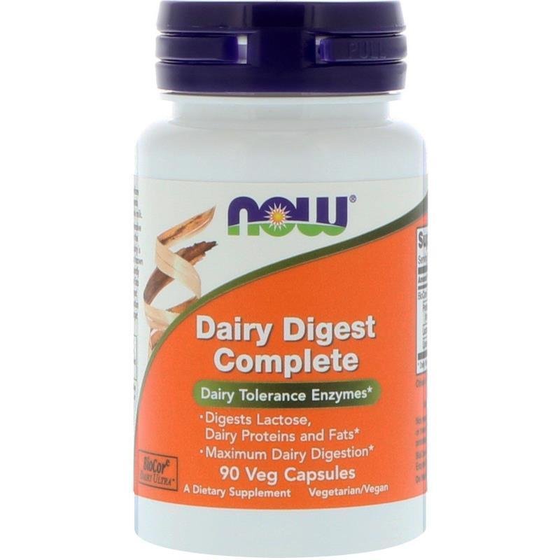 Dairy Digest Complete 90 Vcaps NOW Foods