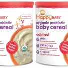 Happy Family happy bellies Baby Cereal - Oatmeal - 7 Oz- Pack of 2