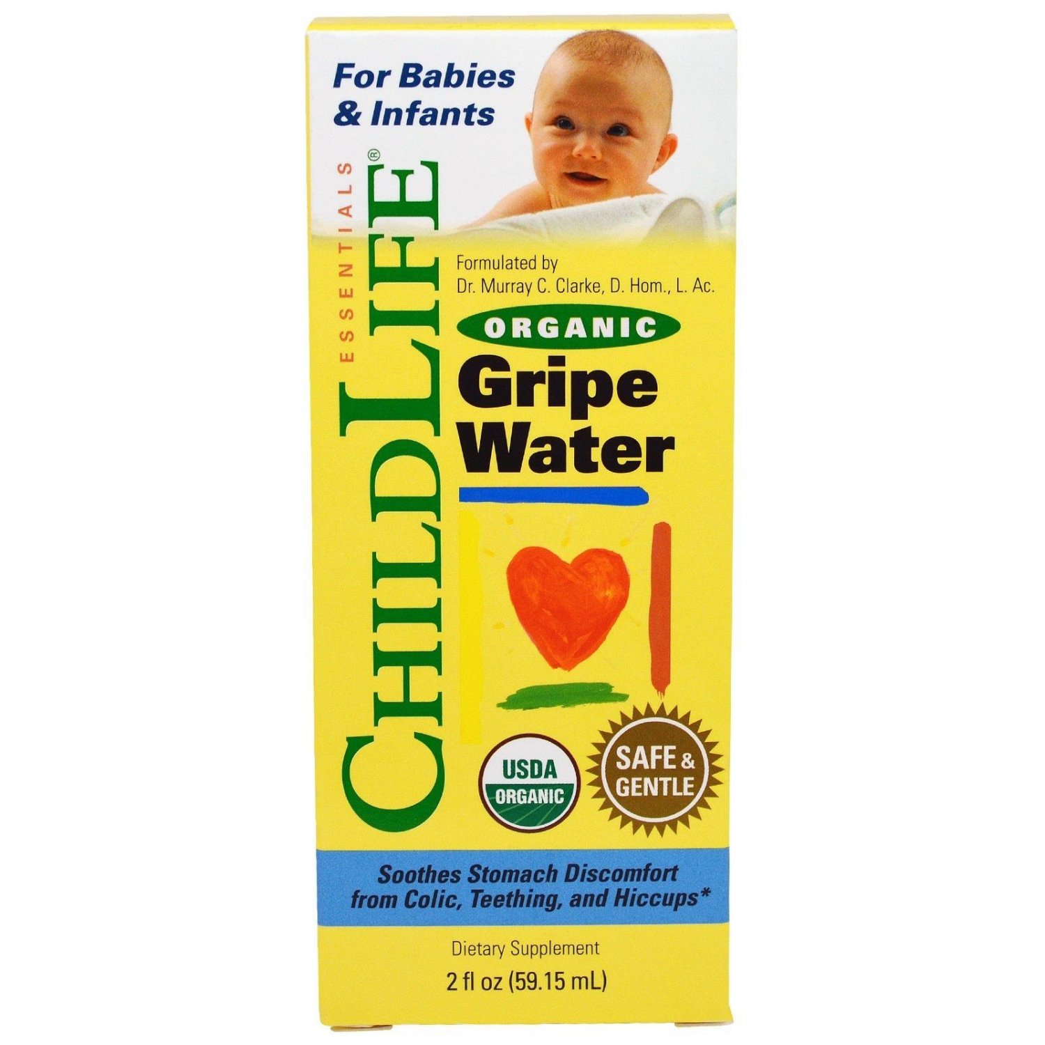 Childlife Organic Gripe Water For Babies & Infants - 2 fl oz