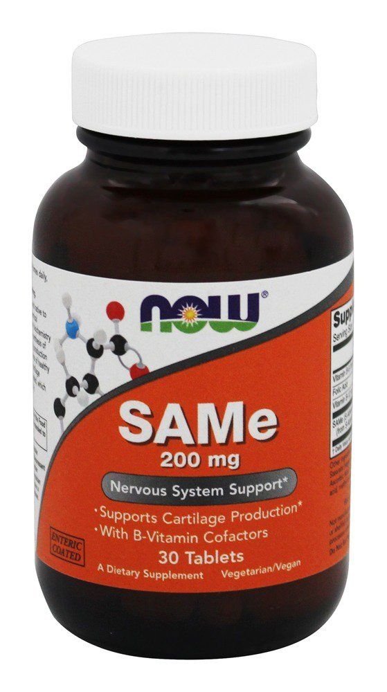 SAMe Nervous System Support 200mg 30 Tablets Now Foods