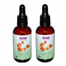 2 x NOW 100% Pure & USDA Certified Organic Argan Oil 2 oz, FRESH, Made In USA