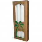 Aloha Bay Palm Taper Candles 9 Inch White 4 Pack