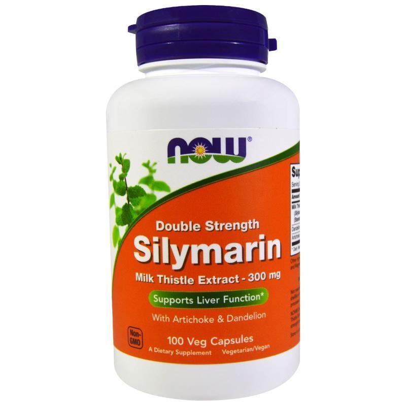 Silymarin, Milk Thistle Extract Double Strength, 300 mg, 100 Vcaps  By Now Foods