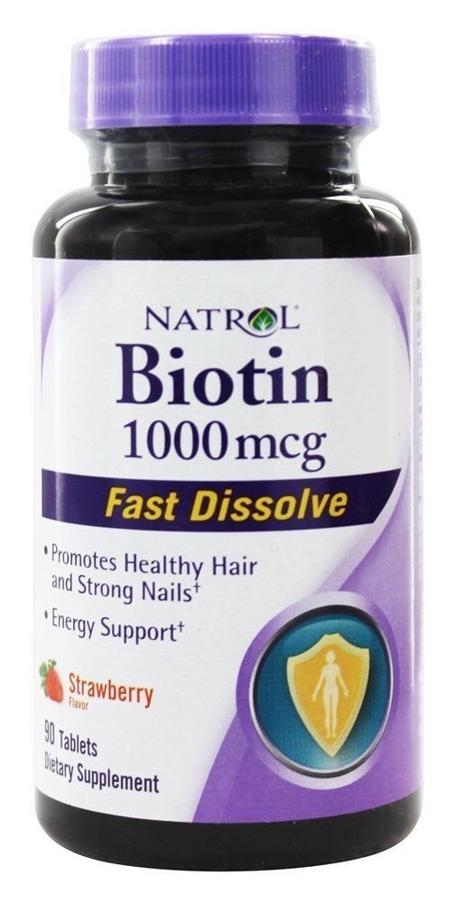 Natrol Biotin Fast Dissolve Strawberry 1000mcg - 90 Tablets