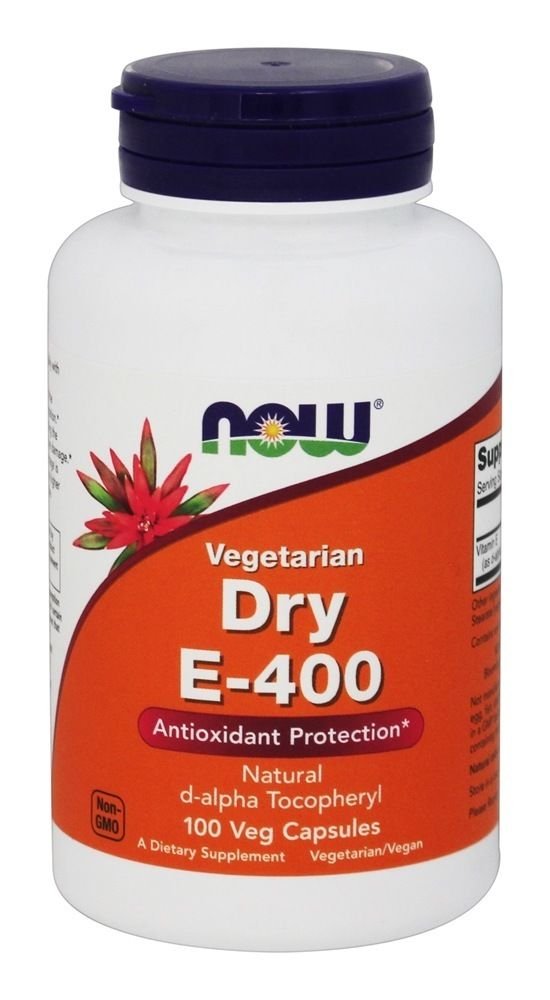 NOW Foods Dry E400 d alpha Tocopheryl - 100 Vegetarian Capsules
