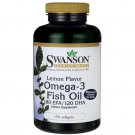Swanson Lemon Flavor Omega-3 Fish Oil 150 Softgels