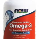 NOW Foods Omega-3 Odor Controlled Molecularly Distilled 1000 mg - 90 Softgels