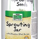 NOW Foods Sprouting Jar with Stainless Steel Screen - 64 oz.
