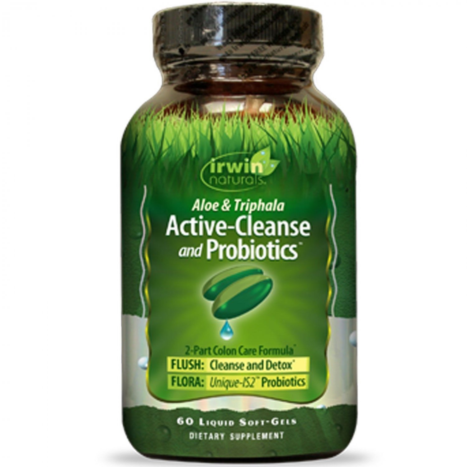 Irwin Naturals - Aloe & Triphala Active Cleanse and Probiotics - 60 Softgels