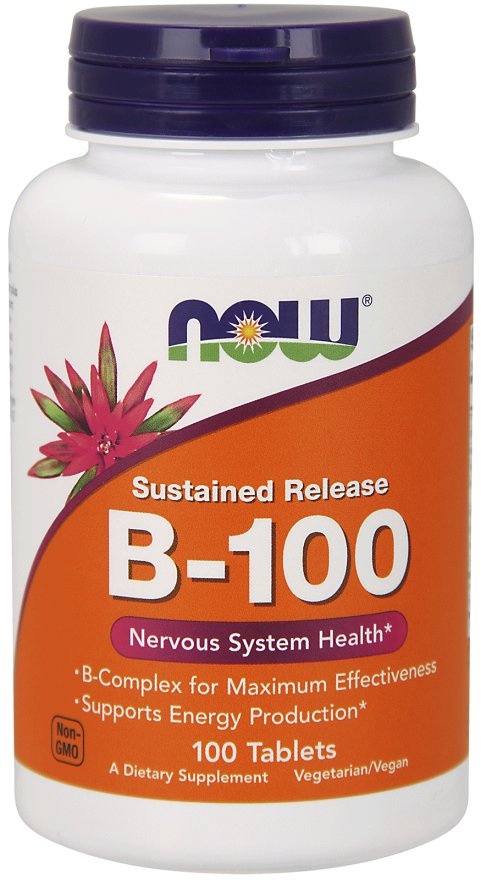 NOW Foods B-100 Sustained Release.100 Tablets