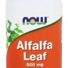NOW Foods Alfalfa Leaf Organic Non-GE 500 mg - 100 Capsules