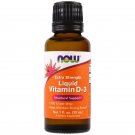 Liquid Vitamin D-3 Extra Strength 1,000 IU 1 fl oz (30 ml) NOW Foods
