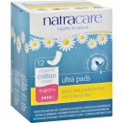 Natracare Natural Ultra Pads Super Plus w/organic cotton cover -  12 count