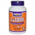 C-1000 Sustained Release with Rose Hips, NOW, 100 tablets