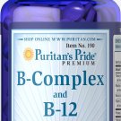 Puritan's Pride Vitamin B-Complex and Vitamin B-12 - 90 Tablets