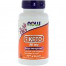 7-Keto Weight Management 25mg 90 Vegetarian Caps NOW Foods