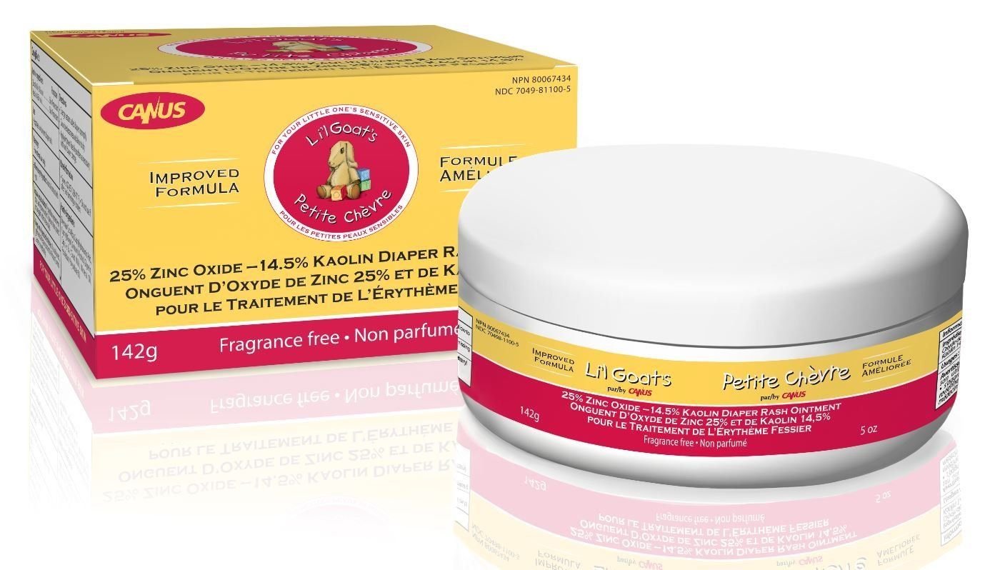Li'l Goat's by Canus Fresh Goat's Milk 25% Zinc - 14.5% Kaolin Diaper Rash Oi...