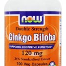 Now Foods Ginkgo Biloba 120 mg - 120 Vegetarian Capsules