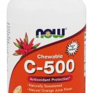 C-500 500mg 100 Chewables by NOW Foods