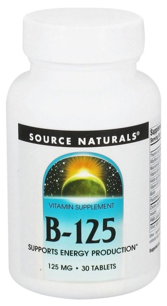 B-125, Source Naturals, 30 Tablet
