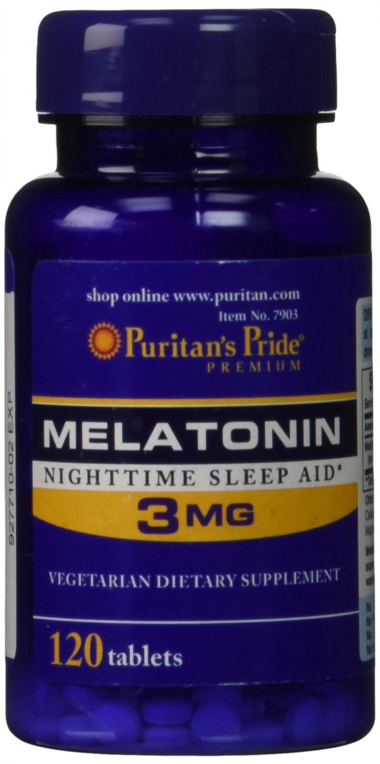Puritan's Pride Melatonin 3 mg-120 Tablets
