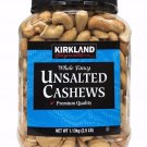 Kirkland Signature Whole Fancy Unsalted Cashews Premium Quality 2.5 LB