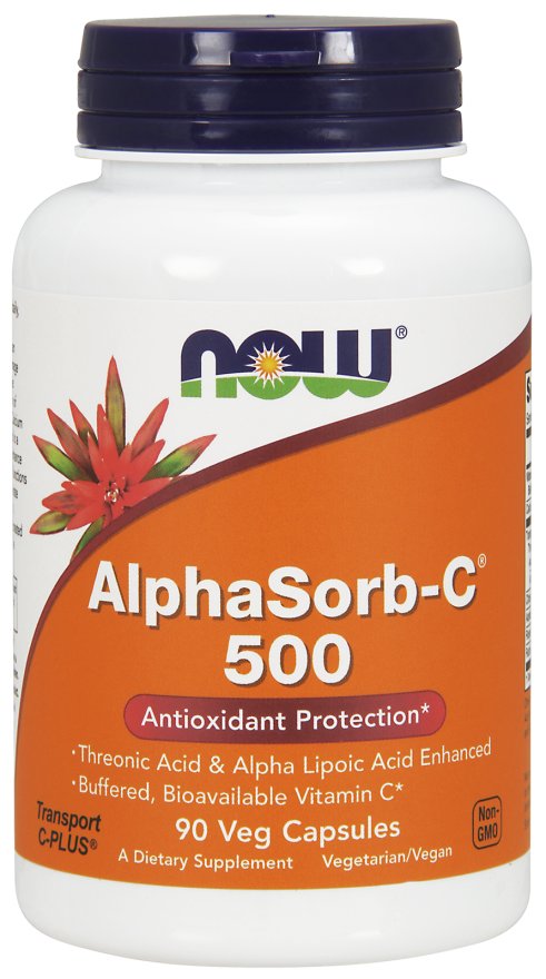 Alphasorb-C 500mg 90 Vcaps by NOW Foods