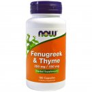 Fenugreek & Thyme 100 Caps NOW Foods