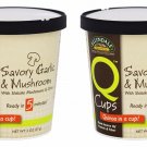 2 Pack Ellyndale Foods - Q Cups  Savory Garlic and Mushrooom BEST BY 09/2017