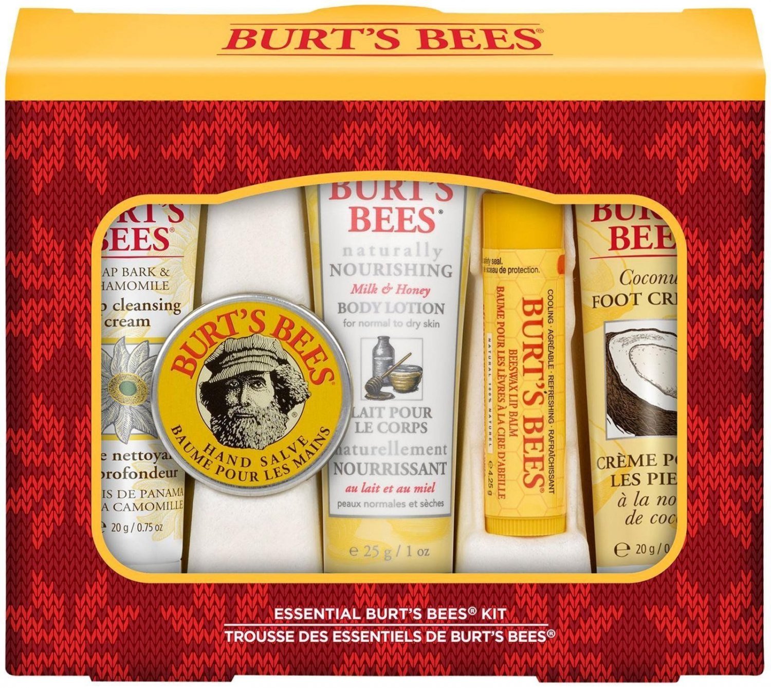 Burt's Bees Essentials Holiday Gift Set 5 Products In Gift Box 0.367 Pound