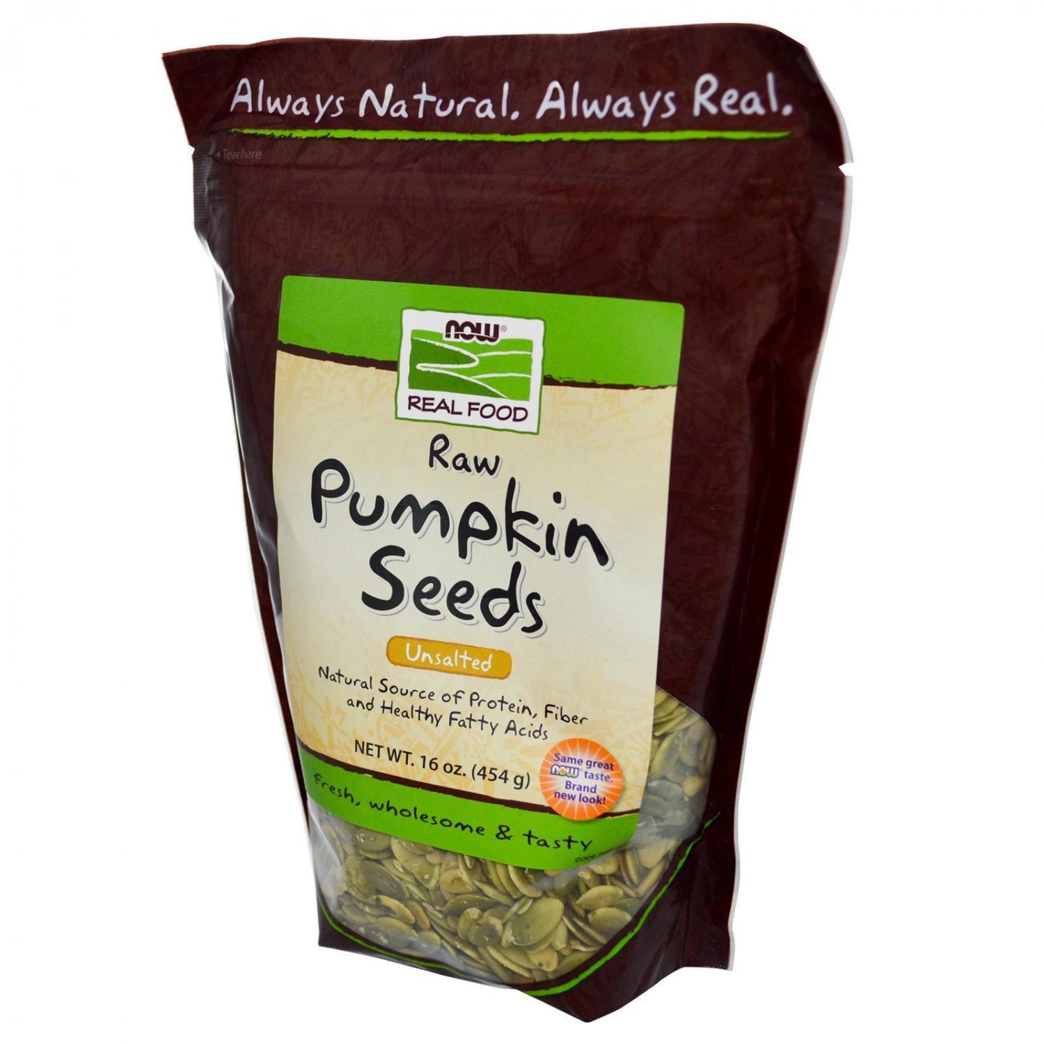 Raw Pumpkin Seeds Unsalted 1 lb By Now Foods
