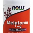 NOW Melatonin Two Stage Release 1mg 100Tab, Fresh, MADE IN USA, SAFE