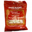 Jakemans, Throat & Chest, Menthol Cough Suppressant, Cherry Flavored, 30 Lozenge