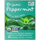 Organic Peppermint Tea 24 Tea Bags 1.7 oz by Now Foods