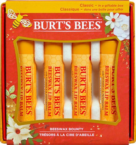 Burt's Bees Beeswax Bounty Classic Lip Balm 4-Pack 1 Set