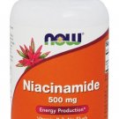 NOW Foods Niacinamide (B-3) 500mg 100 Caps Made In USA FREE SHIPPING