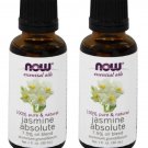 2 x NOW FOODS 100% Pure & Natural Jasmine Absolute Oil Blend 1oz (30 ml) - 7.5%
