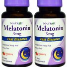 2x Natrol Melatonin 3mg Fast Dissolve Tablets 90 ea