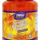 NOW Foods Sprouted Brown Rice Protein Natural Chocolate - 2 lbs