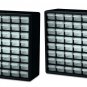 2x AKRO-MILS 10164 Drawer Bin Cabinet, 6-3/8 In. D, 20 In. W