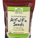 NOW Foods Certified Organic Alfalfa Seeds For Sprouting - 12 oz.