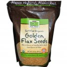 Now Foods Certified Organic Golden Flax Seeds - 32 oz (907 g)