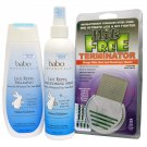 Babo Botanicals Essential Lice Prevention Set With Lice Comb 16 oz